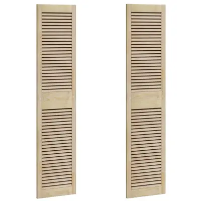 vidaXL Vrata omare z vrati 2 pcs Naravna 170 x 2,1 x 39,5 cm