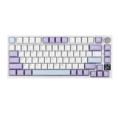 Mehanska tipkovnica, Bluetooth brezžična, 82 tipk standard, hot swap stikala -Modrá