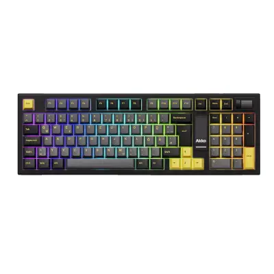 Brezžična mehanska tipkovnica, TFT/LCD zaslon, 8000mAh baterija, hot-swappable stikala -ISO-DE