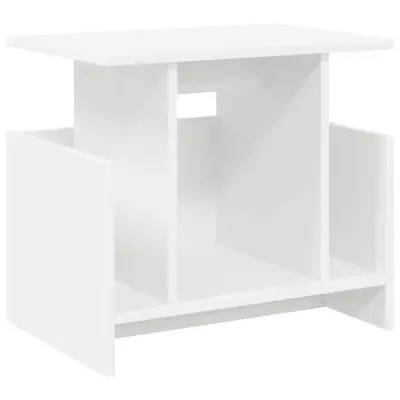 vidaXL TV stojalo Bela 50 x 35 x 45 cm Konstruiran les