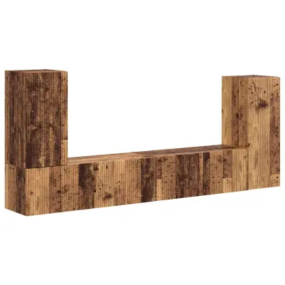 vidaXL Komplet TV omaric 4 pcs Star les Konstruiran les