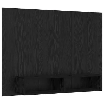 vidaXL Komplet TV omaric Črna Orehovina 120 x 23,5 x 90 cm