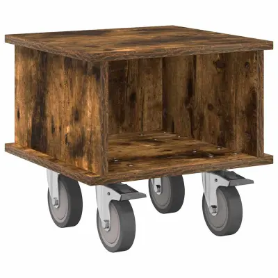 vidaXL TV stojalo Dimljeni oreh 37 x 35 x 35 cm Konstruiran les