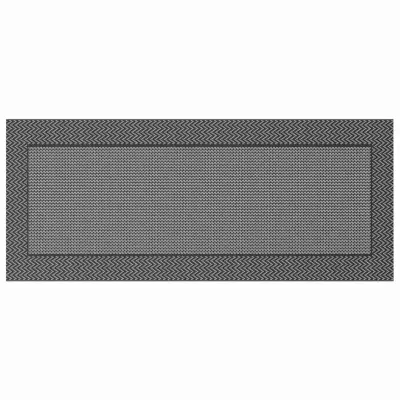 vidaXL Zunanji preproga Chevron ARAKIL Črna in siva 600 x 250 cm