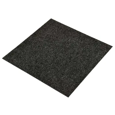 vidaXL Preproga 20 pcs Črna 50 x 50 x 0,5 cm Bitumen