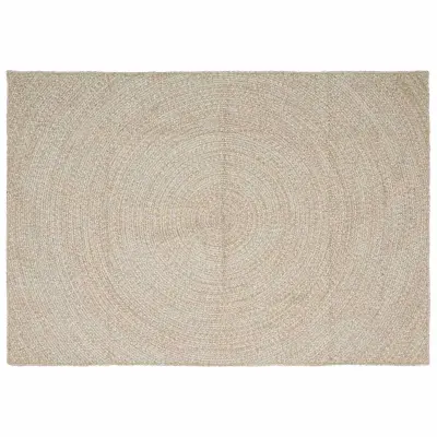 vidaXL Preproge za površine Naravna in bela 240 x 340 cm Juta