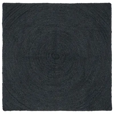 vidaXL Preproge za površine Kvadrat Temno siva 120 x 120 cm Juta