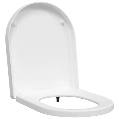 vidaXL Pokrivalo za stranišče Bela 48 x 36,5 x 4,5 cm Polipropilen