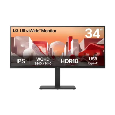 Monitor LG 86,4 cm (34,0") 34BA75QE 3440x1440 Curved IPS 5ms 2xHDMI DisplayPort USB-C 90W 2xUSB3.0 2xUSB2.0 HAS Zvočniki 2x5W  sRGB99% RJ45 KVM HDR10