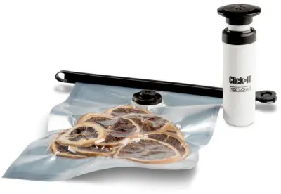 Kuhinjski pripomoček 100 Kit Click-It sistem vakuumskega pakiranja