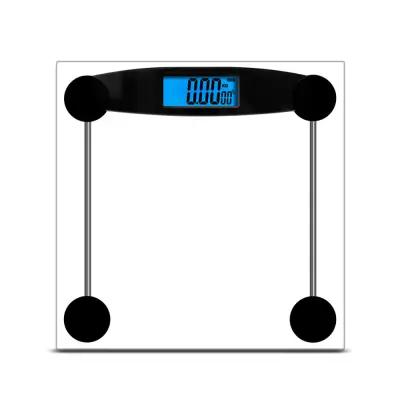 Transparentna steklena tehtnica za telesno težo - natančna in elegantna