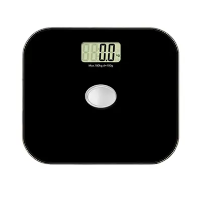 Samogenerirajoča digitalna kopalniška tehtnica - velika velikost Black