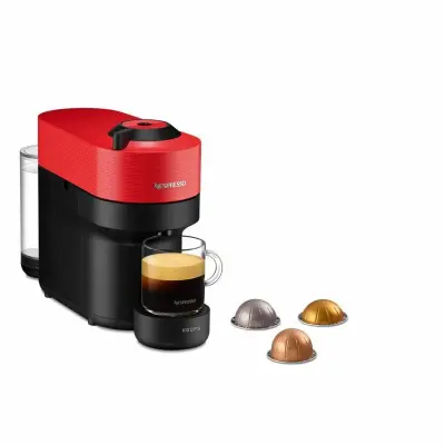 Kapsulni kavni aparat Krups Nespresso Vertuo Pop rdeč
