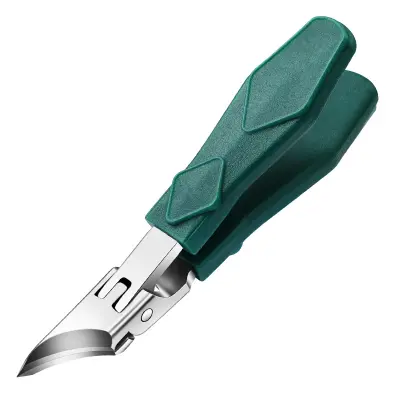 Natančne poševne škarjice za nohte s široko odprtino čeljusti Green