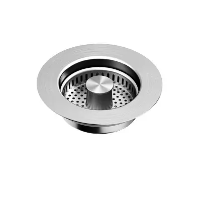 Visokokakovostni 304 Nerjaveči Jekleni Filter Za Pomivalno Korito z Bakrenim Pokrovom in Palico