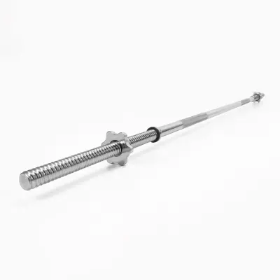 Ravna olimpijska palica, 180 cm, z objemkami 28 mm, palica iz kromiranega jekla