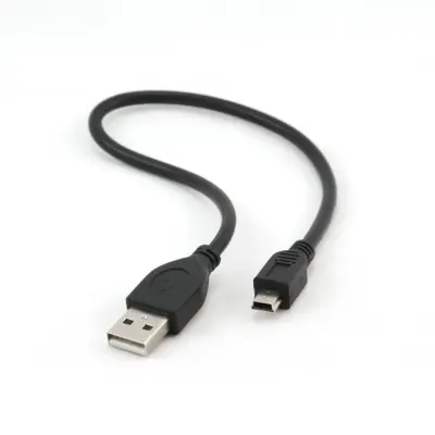 CCP-USB2-AM5P-1 USB2.0 A - mini kabel 0,3m črn