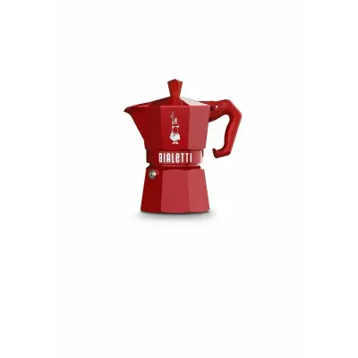 Kavni aparat Bialetti Moka Exclusive rdeč aluminij 3 skodelice
