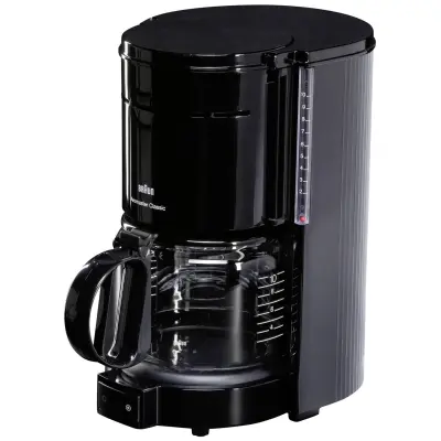 Kavni aparat Braun KF 47 z močjo 1000 W in kapaciteto do 10 skodelic