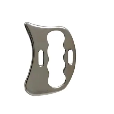 2 Noža za Fascijo iz Nerjavečega Jekla - Masažno Orodje za Strganje Gua Sha