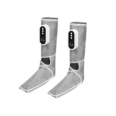 Brezžični masažer za noge - zračna kompresija za stopala in meča s toploto Grey