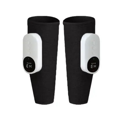 Brezžični masažni aparat za noge s kompresijo zraka in toploto - komplet 2 Black