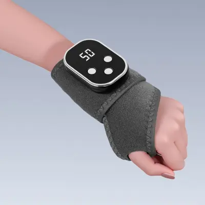 Električni masažer za zapestje z gretjem, vibracijami in USB polnjenjem