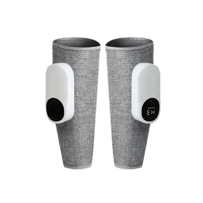 Brezžični masažni aparat za noge s kompresijo zraka in toploto - komplet 2 Grey