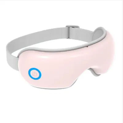 Masažer za oči z zračnim tlakom, vibracijami, toploto, Bluetooth, glasbo in glasovnim oddajanjem Pink