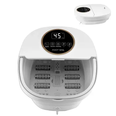 Kopalna kad za noge, Shiatsu masaža, Nastavljiva toplota -Bela -EU vtič -220 V