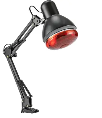 Infrardeča lučka, 150W moč, 220V napetost, E27 podstavek žarnice, nastavljiva višina, 360° fleksibilnost