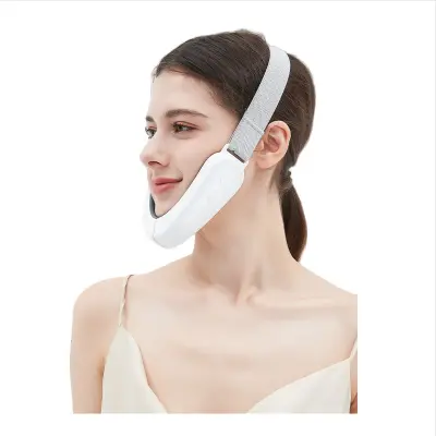 Pametni masažer za obraz z angleškimi glasovnimi pozivi - 3D naprava White