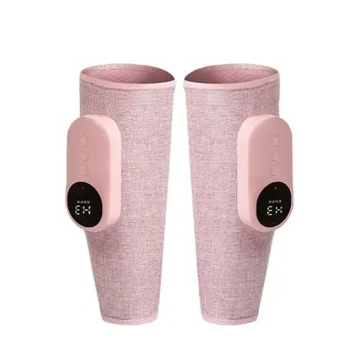 Brezžični masažni aparat za noge s kompresijo zraka in toploto - komplet 2 Pink