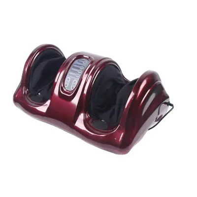 Stroj za masažo stopal, funkcija ogrevanja, visoke, srednje in nizke hitrosti, daljinski upravljalnik -Rdeča -EU vtič