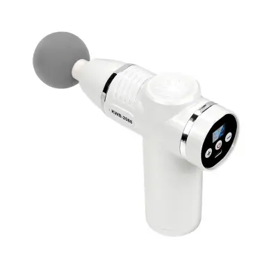 32-stopenjska mini pištola za fascijo: polnilni LCD masažni aparat za mišice White