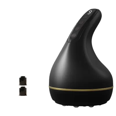 Pametni vakuumski masažni aparat s kroglicami in 2 baznima posodama Black