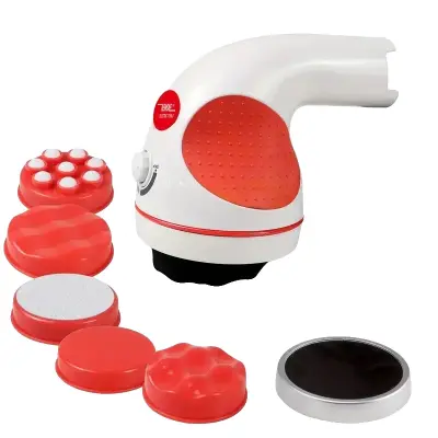 Električni masažer, prenosna zasnova, nastavljive ravni intenzivnosti -BELA