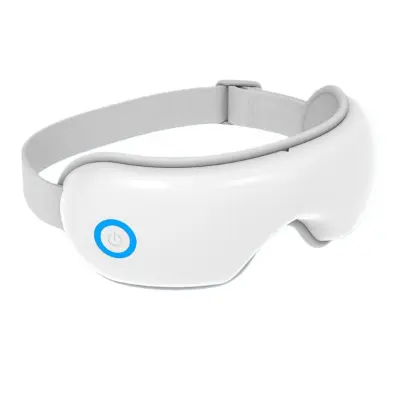 Masažer za oči z zračnim tlakom, vibracijami, toploto, Bluetooth, glasbo in glasovnim oddajanjem White