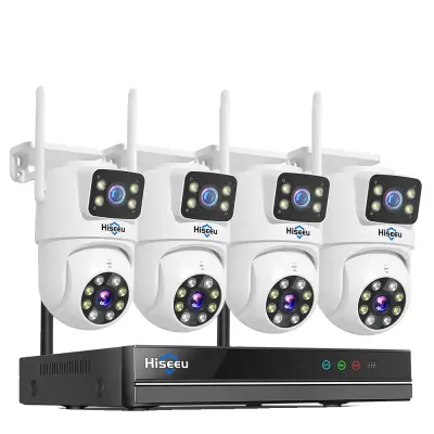 Brezžični CCTV nadzorni komplet, 16CH NVR, 6MP HD ločljivost, 16CH NVR 4 kamere, brez