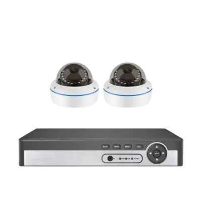 MISECU 8CH POE Dome Varnostna Kamera Sistem, 5MP Resolucija, Nočno Vidjenje do 25m, None, 8CH NVR 2PCS KAMER