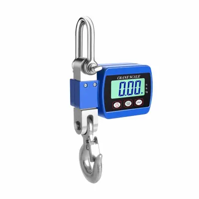 500kg Digitalna Žerjavna Tehtnica - Prenosna Viseča Tehtnica z LCD Zaslonom Blue
