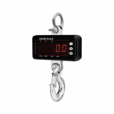 500kg LED Zaslon Digitalna Viseča Tehtnica - Baterijska Žerjavna Tehtnica Black