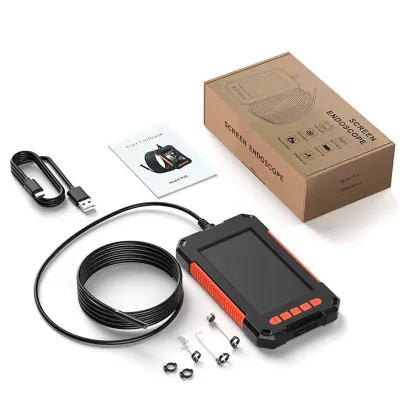 Inšpekcijska kamera za cevi z zaslonom in 10 m gibljivim kablom