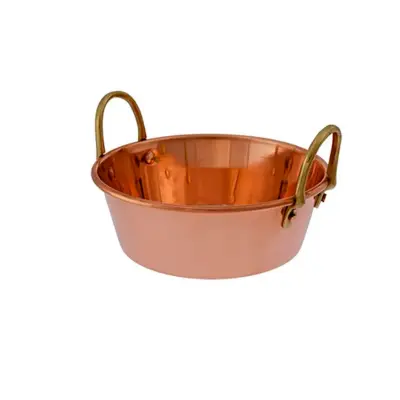 Bakren marmeladni lonec z medenino, 20 cm premer