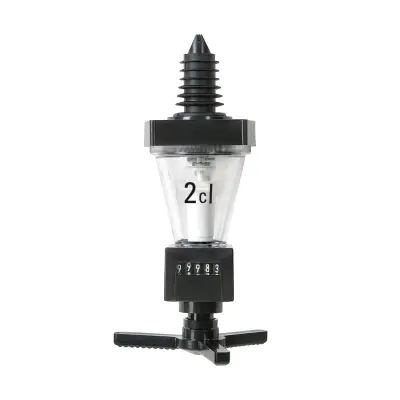 ROYAL črni porcioner za žgane pijače z zračunom in doziranjem 40 ml