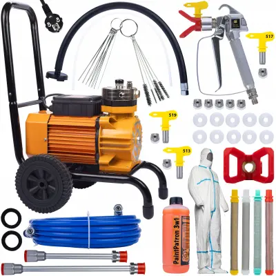 Rosfix Mega set Barvni agregat Rosfix Strong Blue Storm SBS03 3500W 22MPA 18L/min z dodatki