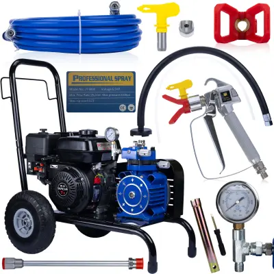 ROSFIX BLUE STRONG HURRICANE 1690 BSH01 – BENCINSKI AGREGAT ZA BARVANJE | 6.5HP, 22MPA, 18L/MIN, 1/4" PRIKLJUČEK | ZA JEKLO, LES, STENE, MOSTOVE