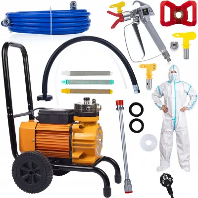 Rosfix Set agregat za barvanje Rosfix Strong Blue Storm SBS03 3500W 22MPA 18L/min + 2x tesnilo + šoba 513 + filter 30,60,100 + kombinezon