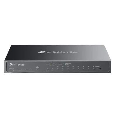 Mrežno stikalo TP-LINK Omada ES210GMP, 10-port gigabit, 8xPoE+, 1x SFP managed
