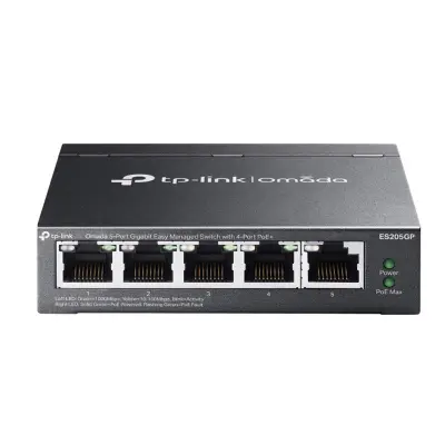 Mrežno stikalo TP-LINK Omada ES205GP, 5-port 4x PoE+, gigabit managed